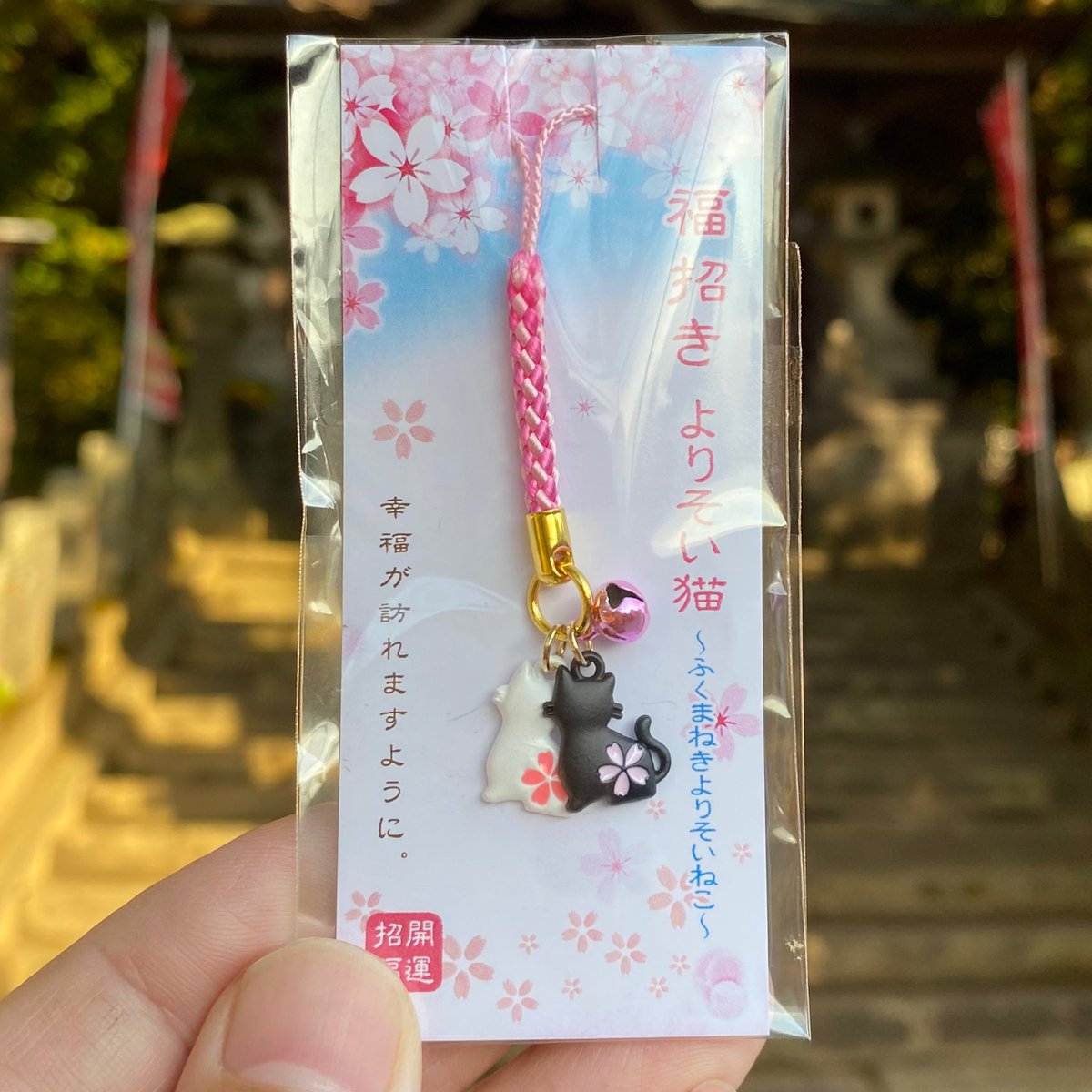 開運招福の
よりそいネコの御守りを頒布します🐈

2匹の猫が仲良くよりそうお守りです。

【社頭頒布】令和7年12月21日（日）より
【郵送をご希望の方】
令和7年12月23日（火）より
彦嶽宮オンライン授与所にて
hikotakegu.stores.jp

#彦嶽宮 #彦嶽宮下宮 #猫  #japantrip #熊本県山鹿市