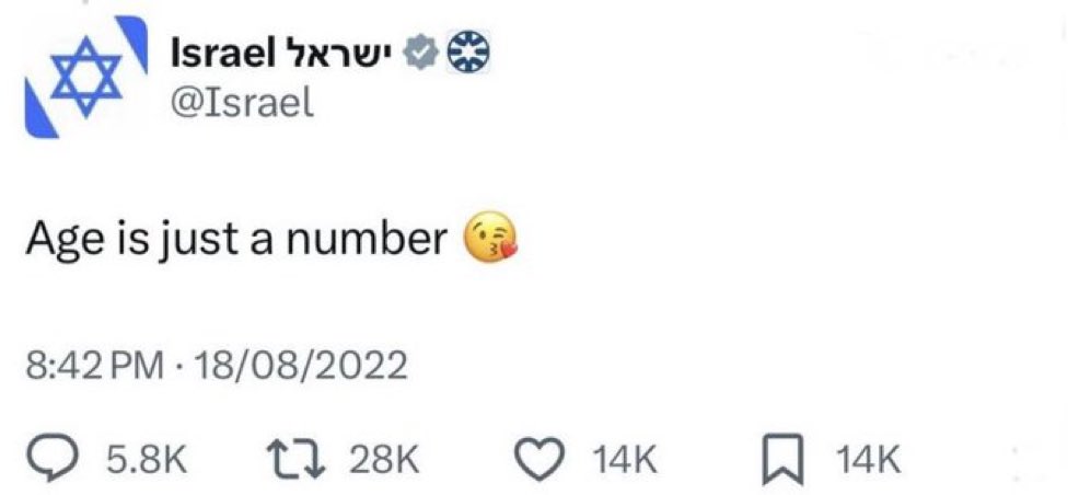 btw they found an "IDF" sweatshirt in the closet of Jeffrey Epstein