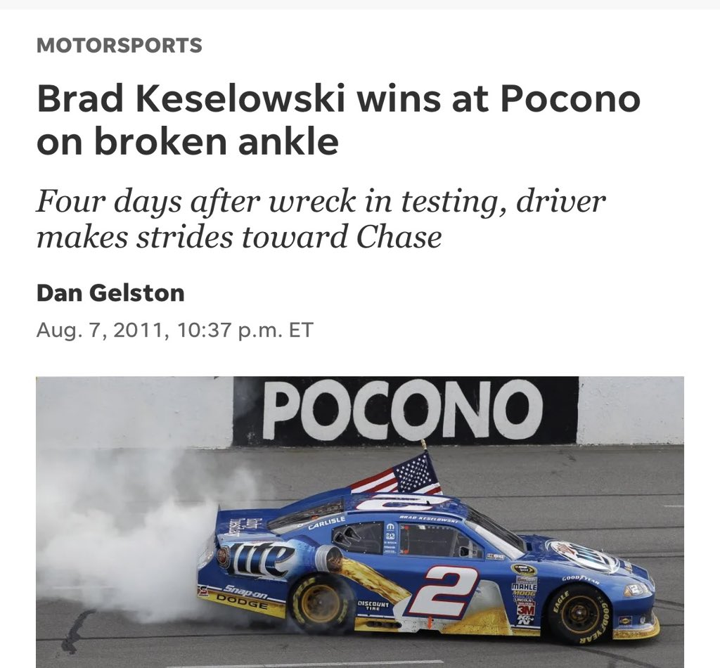 nascarcasm's tweet image. Brad's winning the Daytona 500