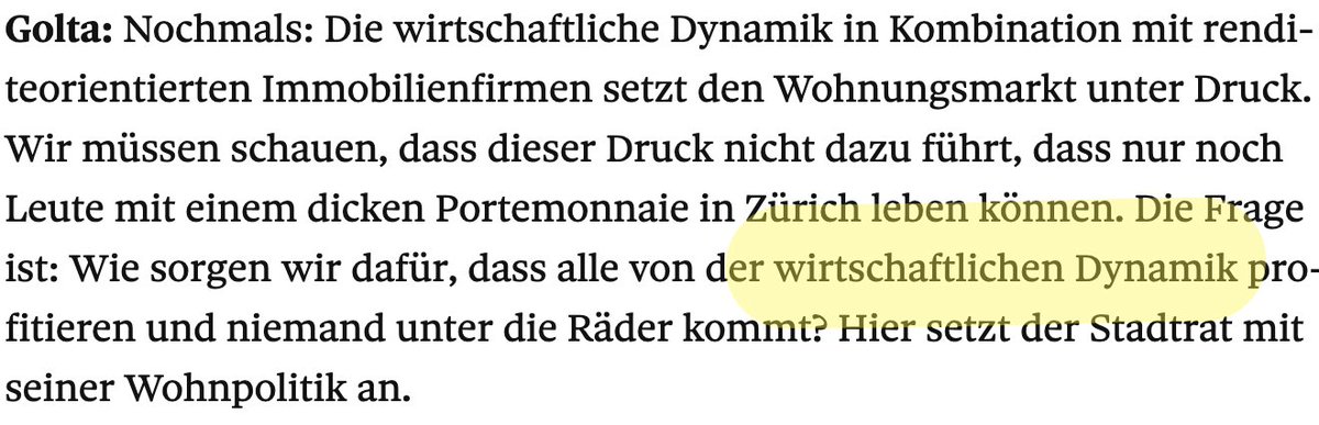 Eine wirtschaftliche Dynamik, welche auch  <a href="/golta/">Raphael Golta</a> von der <a href="/spzuerich/">SP Zürich</a> mit Wirtschafts- und Tourismusförderung wacker beschleunigt. #scheinheiligbisanBachabe