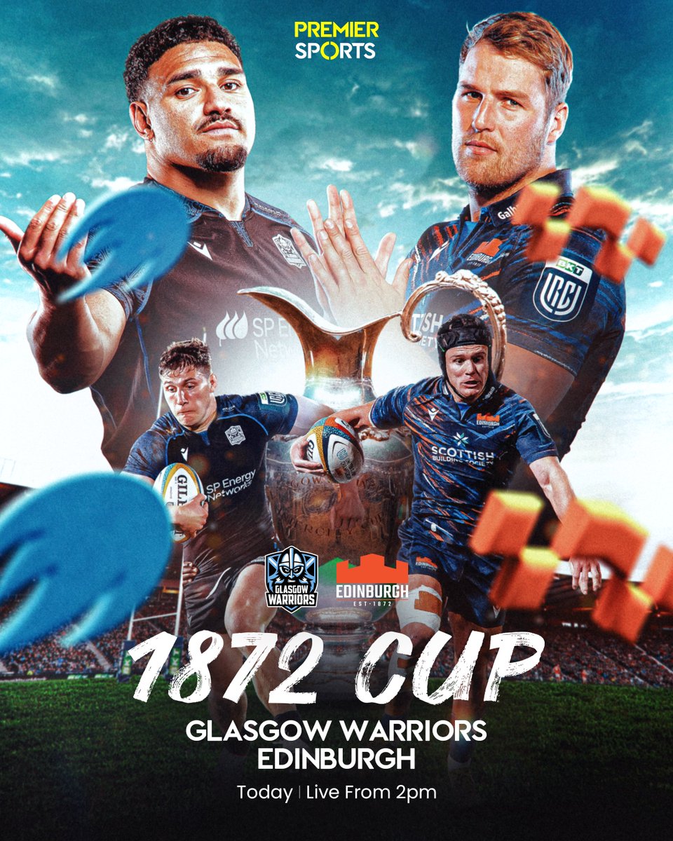 1872 Cup day at Barclays Hampden! 🤩

Watch live coverage of Glasgow Warriors vs Edinburgh from 2pm on Premier Sports 2 📺