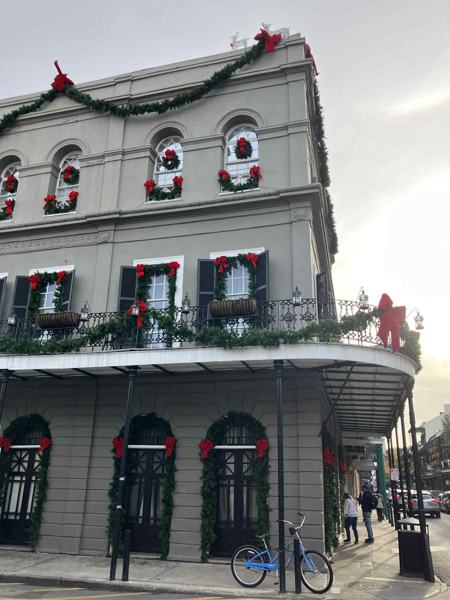 It's supposedly one of the most haunted locations in New Orleans. However, the LaLaurie Mansion was all dressed up for the holidays.