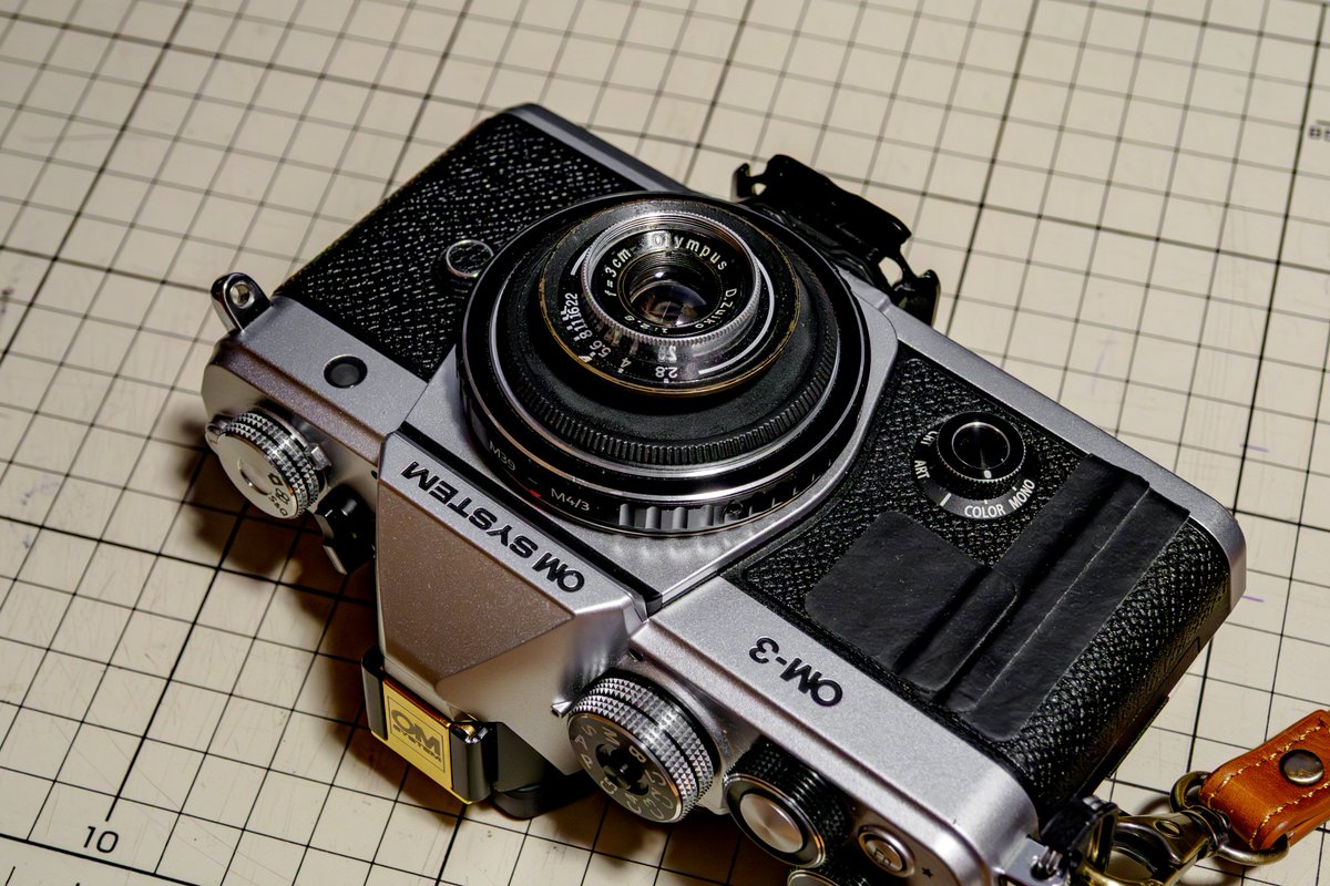 むかし中古で買ったオリンパスPEN-SのレンズだけサルベージしてM-3で