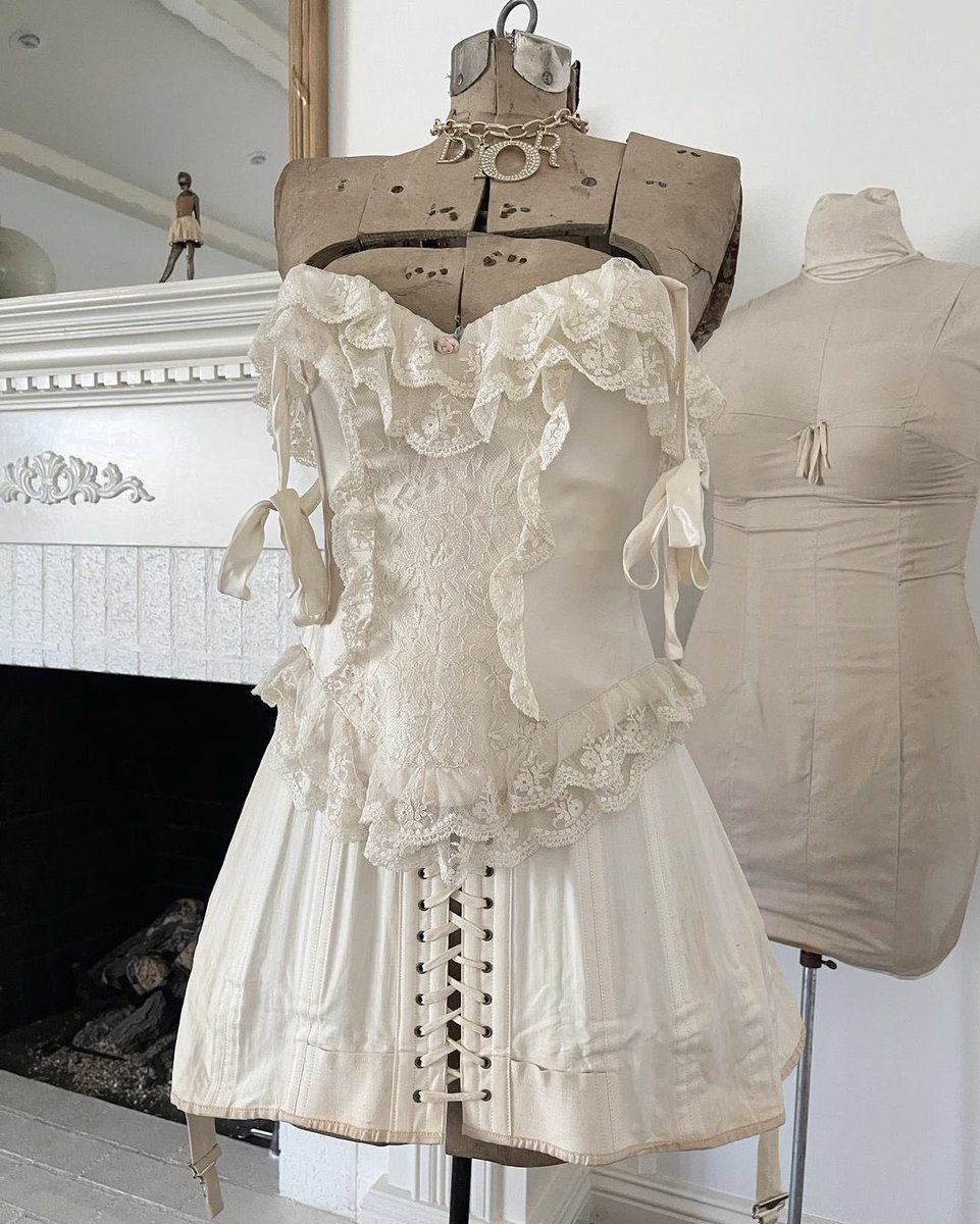 vintage couture corset designed by the emanuels