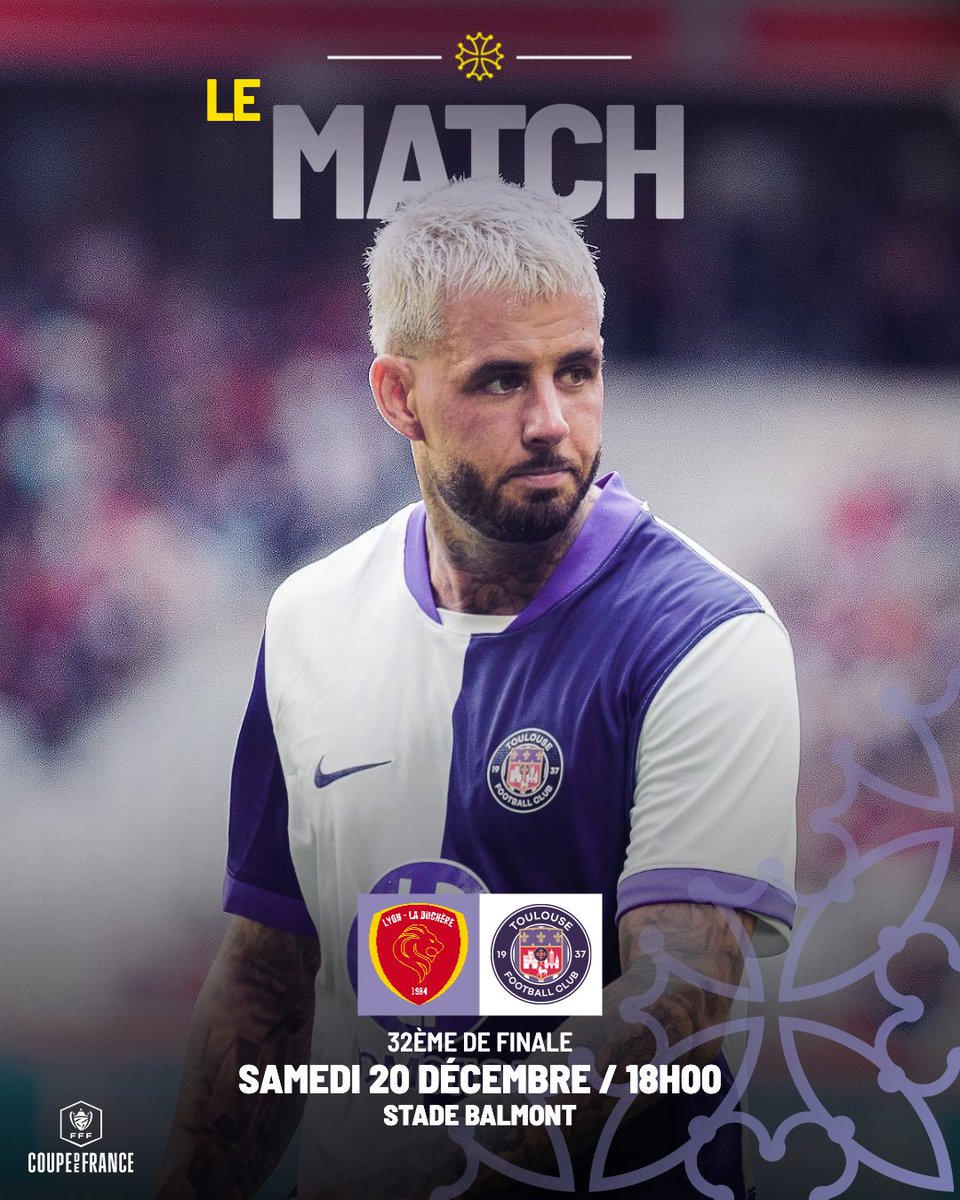 Les Violets débarquent en terre lyonnaise avec une seule envie : écrire la première page de notre mission en #CoupeDeFrance  ! 🚀

📍 Stade de Balmont
⏰ 18h00
📺 À suivre en direct sur <a href="/beinsports_FR/">beIN SPORTS</a> 

On compte sur vous pour nous pousser, même à distance ! 😈

#LLDTFC