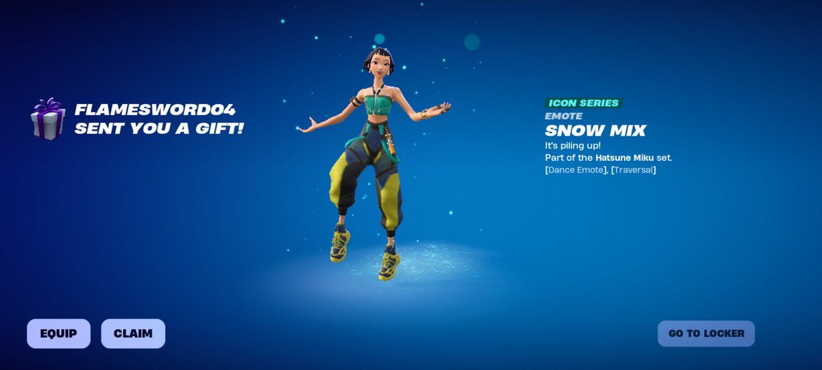 Thankyou @YoshiSabio and @FlameSword04 for the snow mix emote