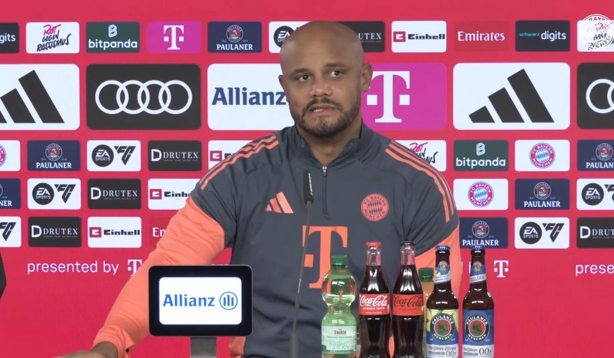 iMiaSanMia's tweet image. Vincent Kompany on the personnel: "Manuel Neuer, Nicolas Jackson, Konrad Laimer (suspended) and Sacha Boey (ill) are out. Joshua Kimmich is also out tomorrow. He's still struggling with the (ankle) problem he picked up with the national team and couldn't train this week.…