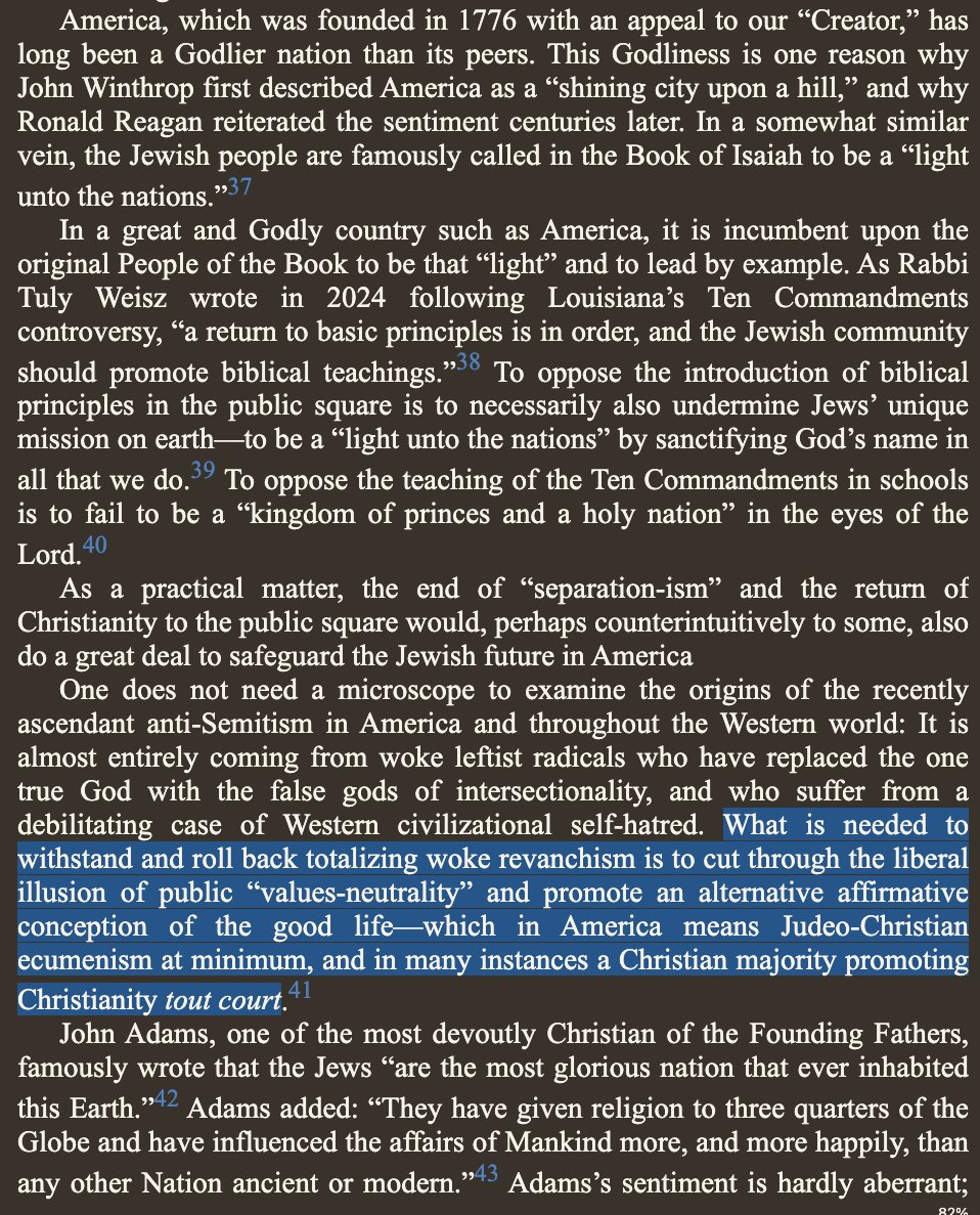 @JZ281C 彼はユダヤ人に対してもいくつかの提言をしています。基本的には、敵意を捨ててキリスト教を育むことです。これは戦略的に有益です。なぜなら、前述のように、キリスト教徒は本質的にユダヤ人の福祉に恩義を感じ、投資しているからです。
と