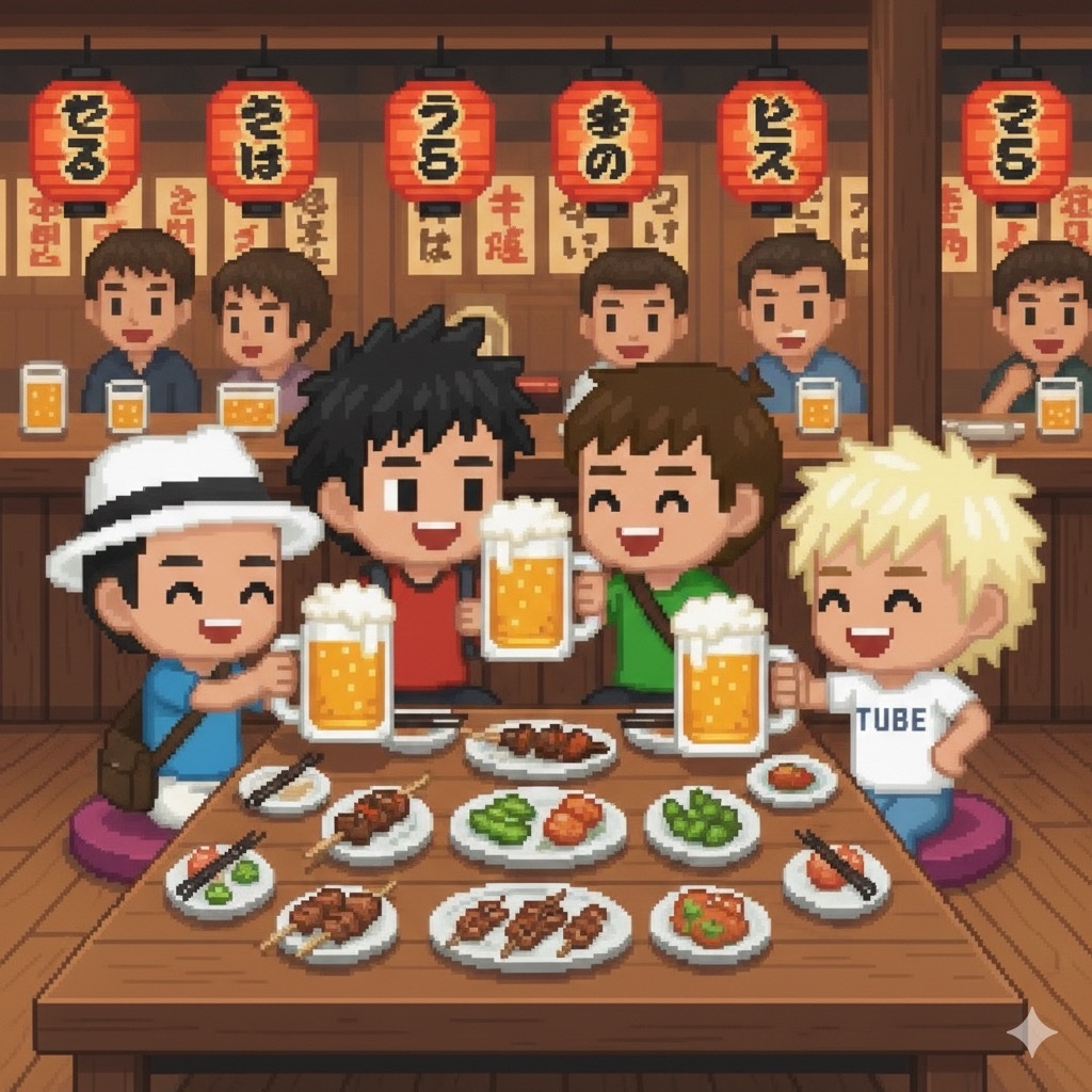 TUBE春畑道哉×ヴィッセル神戸コラボブランケット レア みなさん今日も一日お疲れSUMMERです TUBEメンバーで忘年会のイラスト