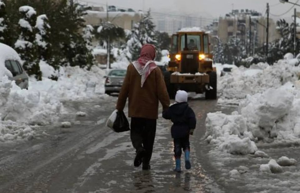 عاجل ابرد ايام الشتاء تبدأ في الأردن غدا الاحد 