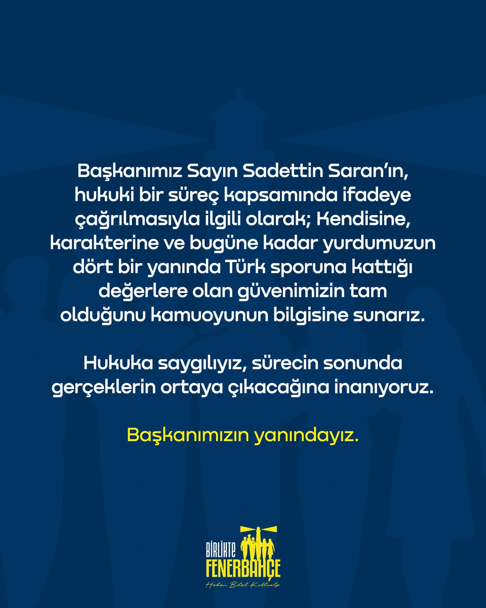 birliktefb's tweet image. Başkanımızın yanındayız.

#BirlikteFenerbahçe
