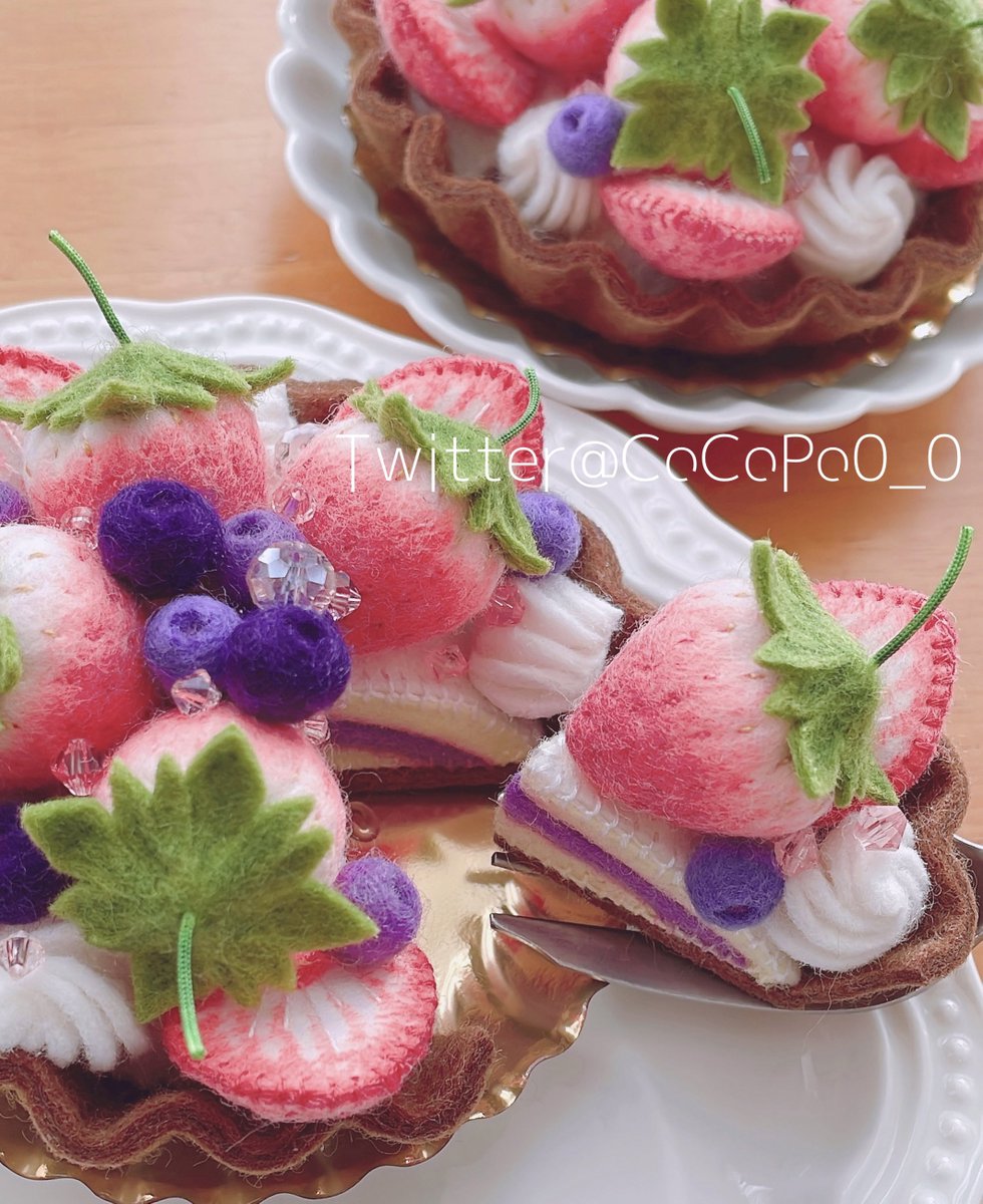 フェルトだけど食べたくなるケーキ🍰🪡