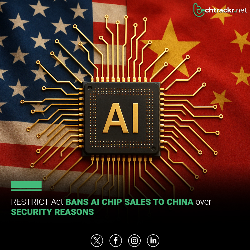 TechTrackr_net's tweet image. US Democrats move to tighten AI chip exports to China under the RESTRICT Act.

#RESTRICTAct #AIChips #USChinaTech #TechTrackr #TechNews