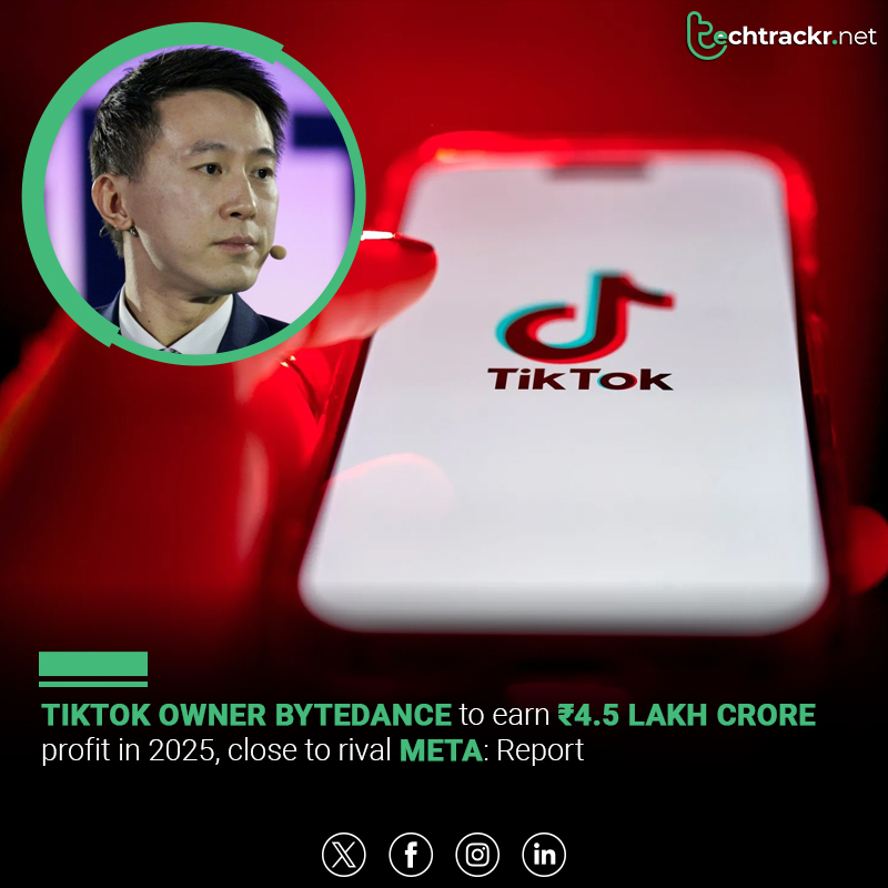 TechTrackr_net's tweet image. ByteDance is set to earn about $50 billion in profits in 2025, nearing Meta.

#ByteDance #TikTok #TechEarnings #Meta #TechTrackr #TechNews