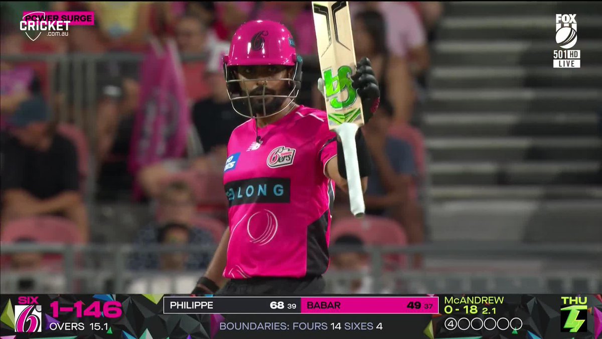 First BBL half-century for Babar Picture