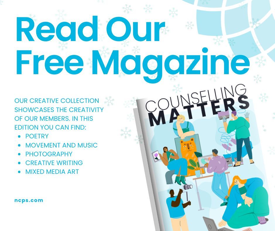 ncpscounselling's tweet image. Wrap up the year with inspiring creativity from our members in the Creative Collection magazine! 

buff.ly/wUPABfy 

#CreativeCollection #ArtAndCreativity #Poetry #Music #Painting #CreativeWriting #CounsellingMatters