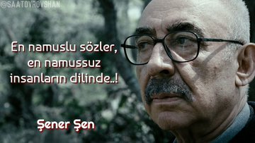 Bu kadar rezilliği,pisliği anlatan cümle;

''En namuslu sözler,en namussuz insanların dilinde..!''

Hande Sarıoğlu 
Mehmet Akif Ersoy
Serkan Toper
Ben Escobar  
Süleyman Soylu  
Sadettin Saran 
Ela Rümeysa Cebeci 
Şeyma Subaşı
Uyuşturucu
Okan Bayülgen