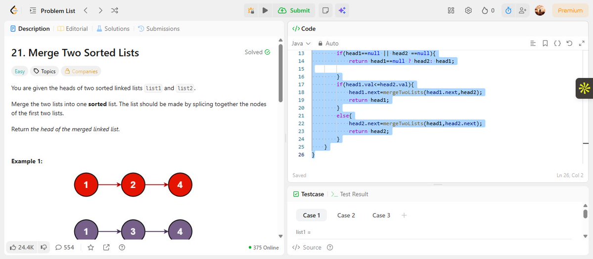 4vishalnigam's tweet image. #DSA #LeetCode #datastructureandalgorithms