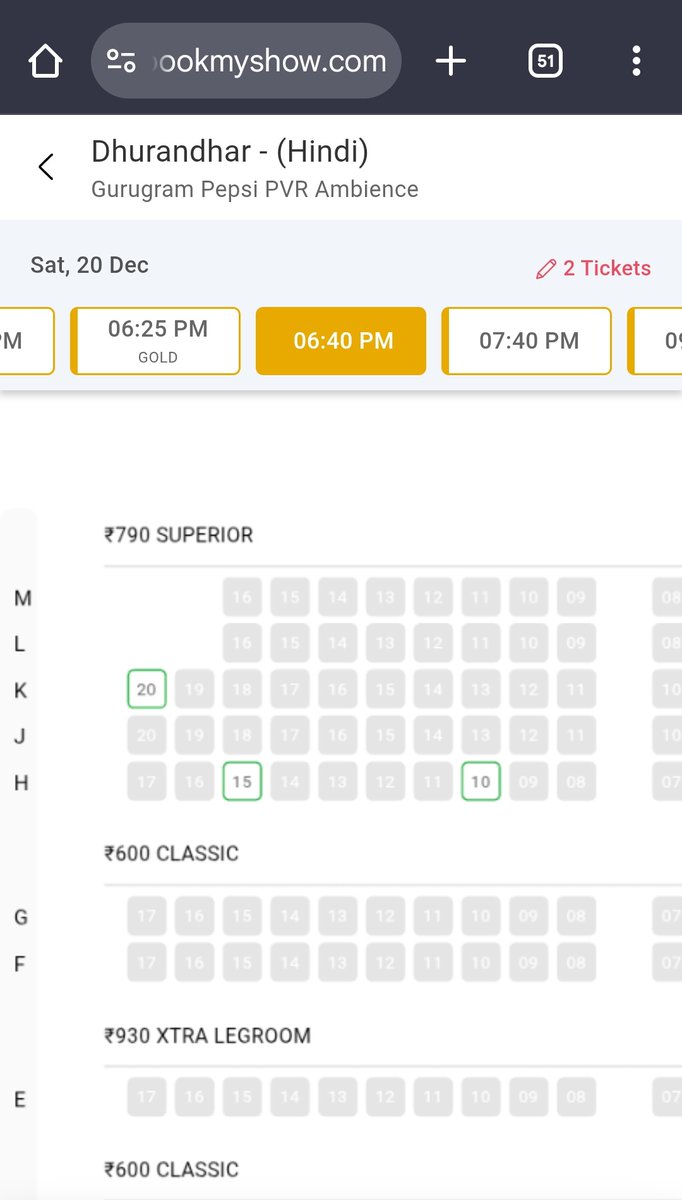 I think #Dhurandhar will do 1000 Crores or maybe more. This is the situation of tonight's 9pm show in one of the most expensive theatres in Gurgaon !!!! Checked 6:40pm too. Same situation. Cinema owners would be blessing you <a href="/AdityaDharFilms/">Aditya Dhar</a> What a year end u've given them