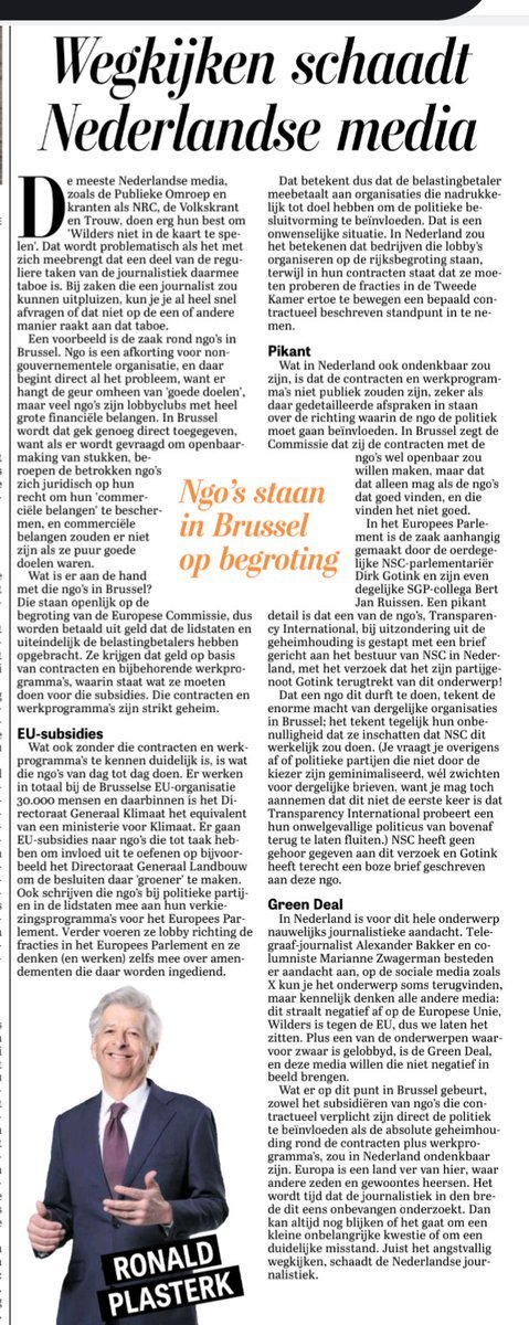 EelcoHoecke's tweet image. Ome Roon zegt het gewoon: extreemlinkse NGO's staan op de loonlijst van Brussel.... Door onze afdracht aan de #EU betalen u en ik ongewild mee aan de afbraak van onze welvaart en onze manier van leven....