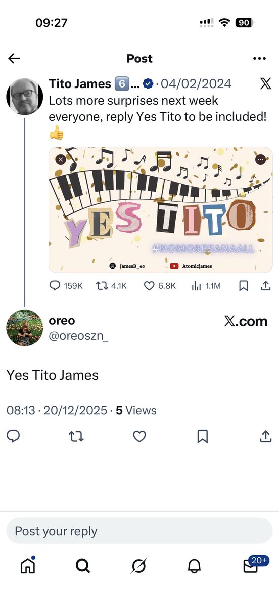 Tito James 6️⃣5️⃣🎹 tweet media