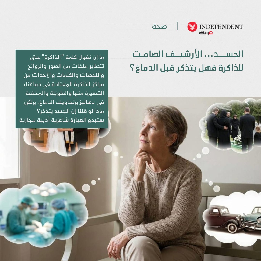 ذاكرة الجسد ليست مجرد كلمة شعرية وعنوان مجازي. وحول فرضية هذه الذاكرة تجاذب العلم والطب، وما زال في دائرة الاشتباه على رغم الحالات الكثيرة والشهادات والدراسات. لا يتذكر الجسد بالكلمات ولا يروي القصص، لكنه يعيد الإحساس. ويحتفظ بالفرح كما يحتفظ بالألم، وبالحدث كما يحتفظ بزمنه. فما الذي يجعل ذاكرة الجسد تهتز؟ 