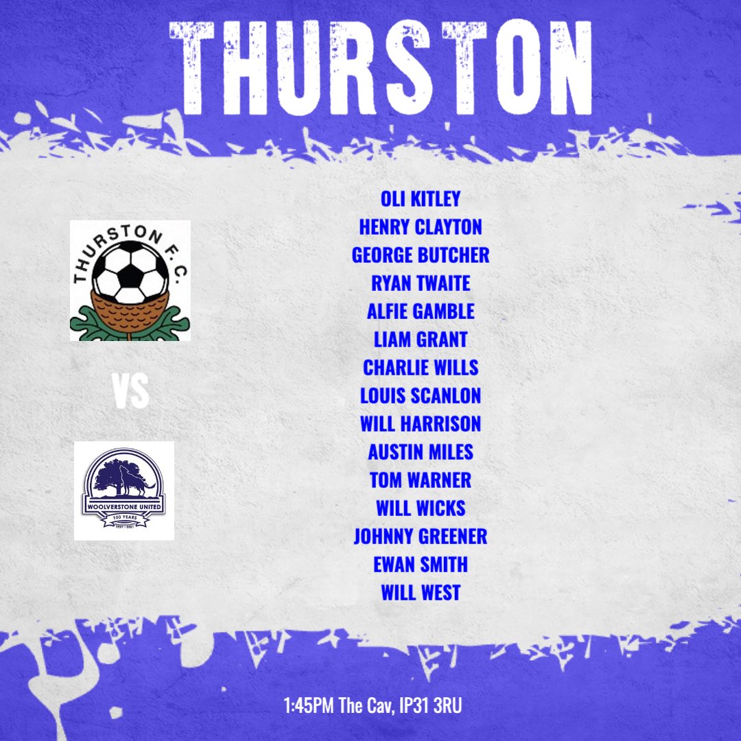 First team squad as we host <a href="/WoolverstoneFC/">Woolverstone United</a>  in the last game of 2025