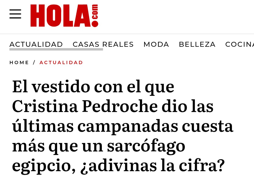 No sé. Hace mucho que no compro un sarcófago egipcio.