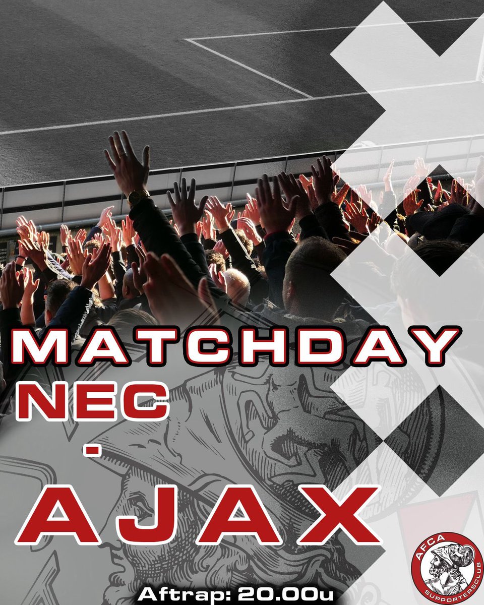 AFCASC's tweet image. Matchday!

Het laatste duel van 2025 kan de ploeg van Grim rekenen op steun van een vol uitvak. 

Kom op Ajax!

#afcasc #necaja #ajax