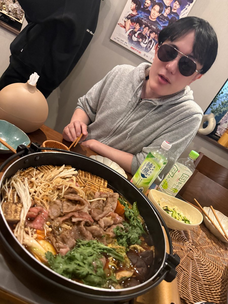 お疲れ様でした！！ すき焼きパーティー楽しんでください！！