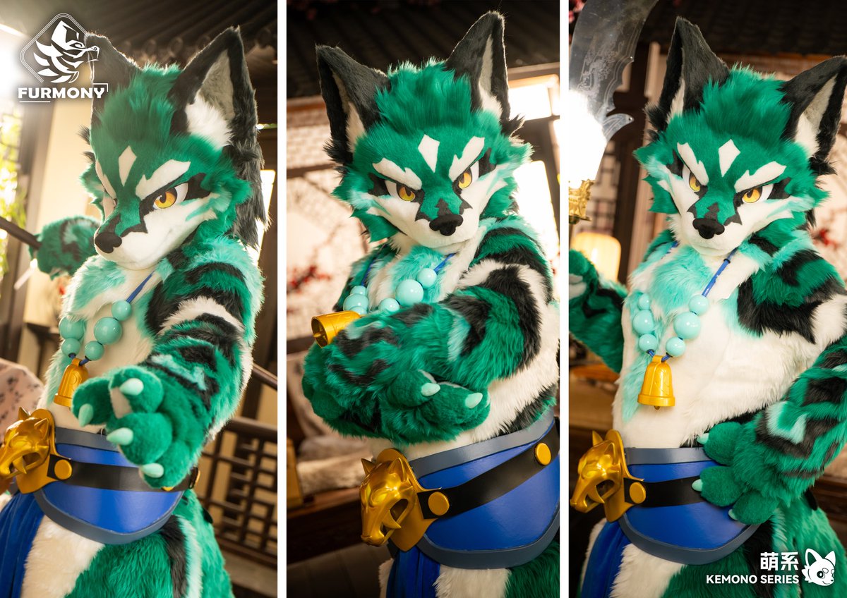 「New Commission Finished」
"The Celestial Guardian Kui begins his endless watch to maintain balance in the cosmos" 
Thanks for the trust from @skouseyotter
  
#furmony #furry #fursuit #鸿萌造物