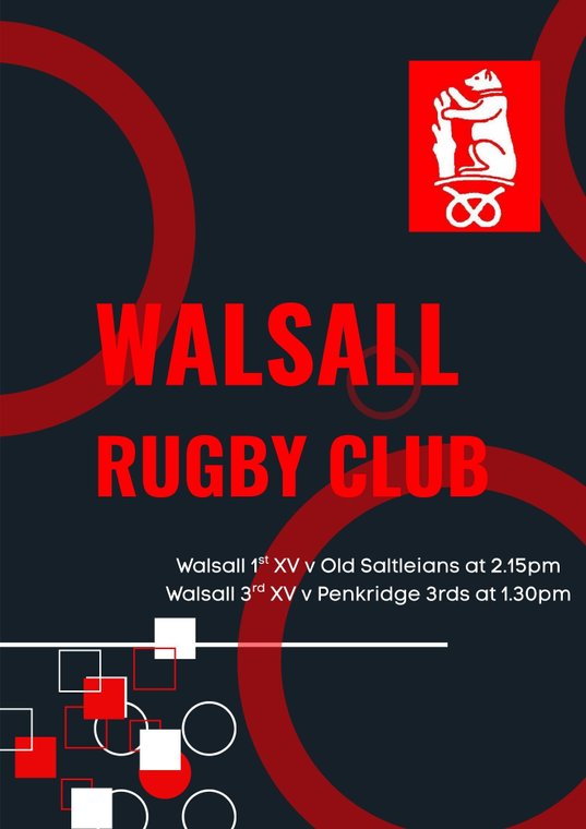WalsallRFC's tweet photo. Saturday 21st December #Pitchero
https://t.co/qli7KTdFxD https://t.co/K1S6Qmj6qh