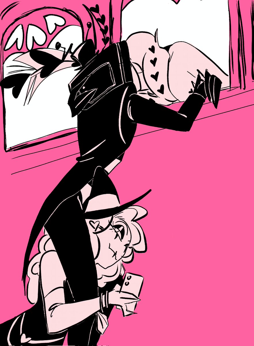 xnyre_'s tweet image. #TheVees #Velvette #VoxVal #StaticMoth #HazbinHotel