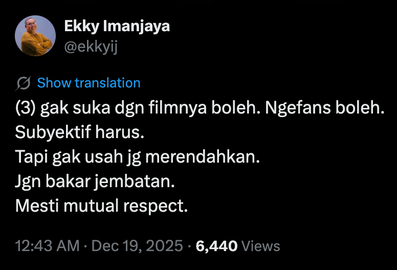 mekitron's tweet image. dont burn bridges. harus mutual respect. learn how to fly. capish?