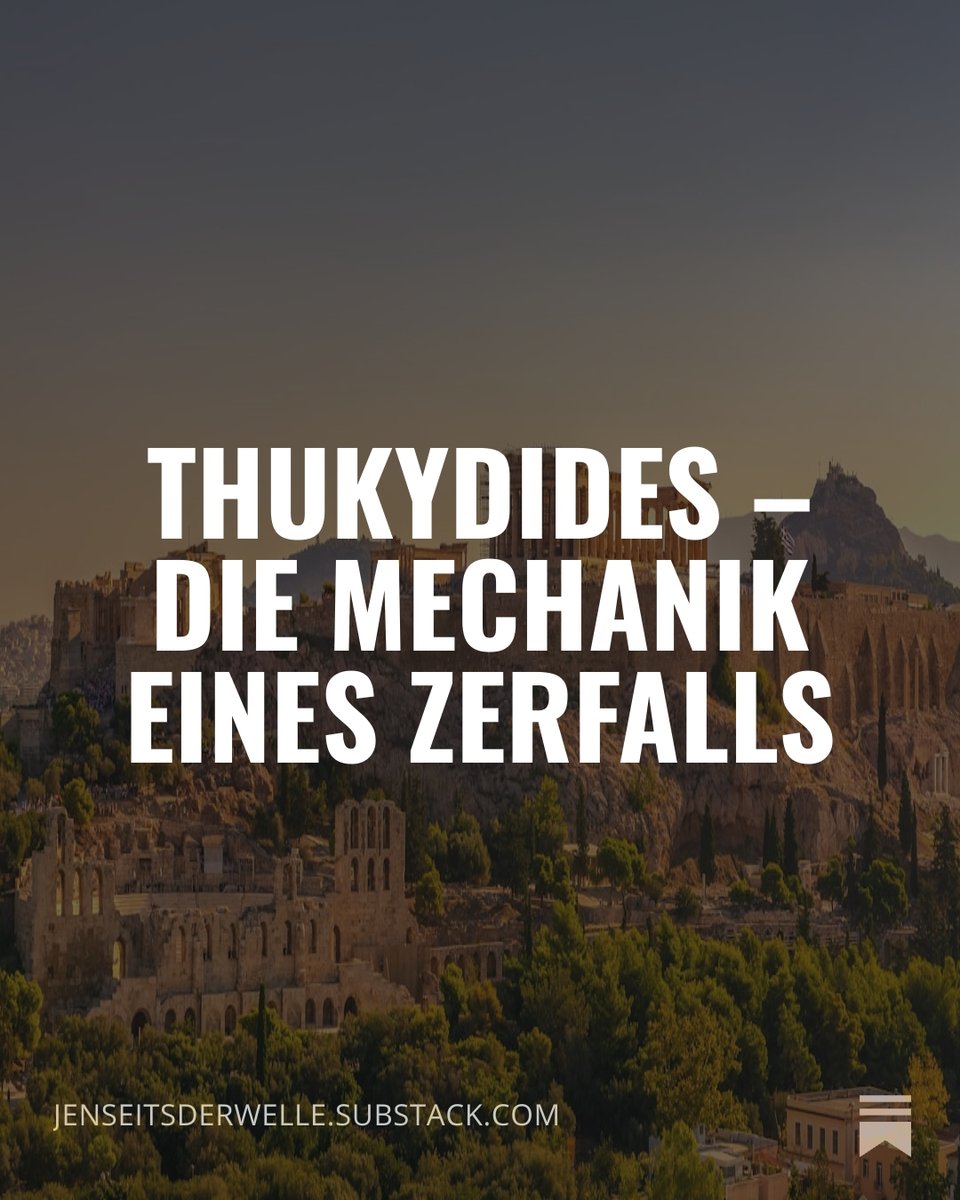 Geschichte wiederholt sich nicht.
Aber ihre innere Logik bleibt.

jenseitsderwelle.substack.com/p/thukydides-d…