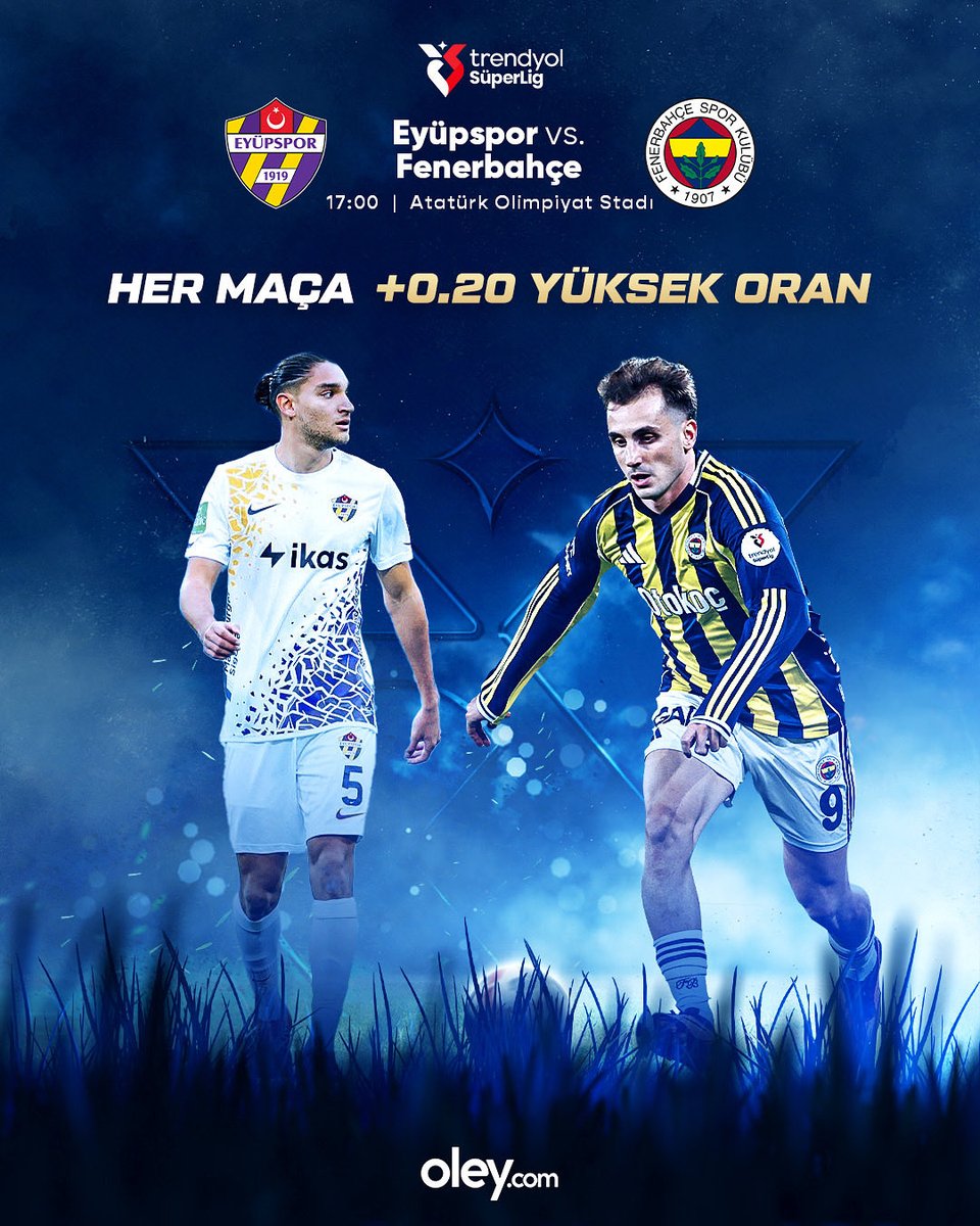 oleycom's tweet image. Süper Lig’in 17. haftasında Fenerbahçe, Eyüpspor deplasmanına konuk olacak!