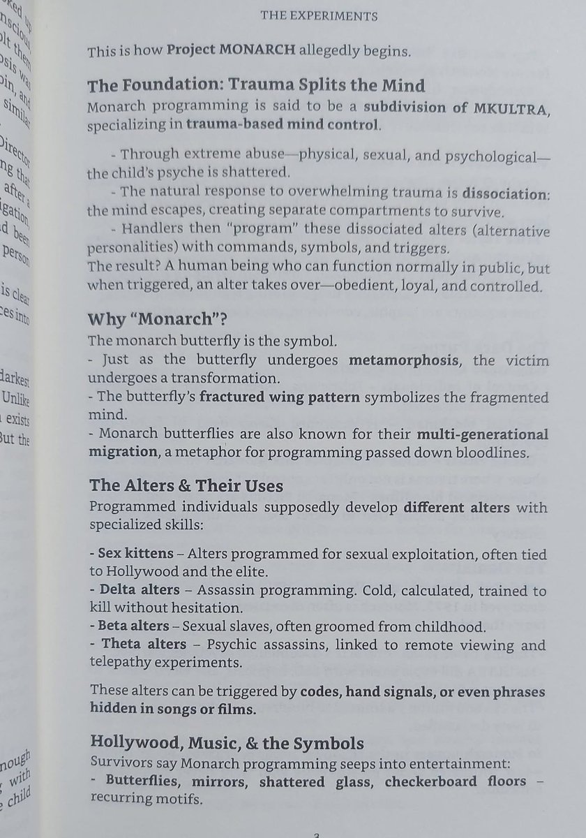 alextopol's tweet photo. #ProjectMKUltra & #ProjectMonarch was/were never cancelled.
Internet,to THEM was a dream come true,they can control and fracture/fragment most people's mind from the comfort of their seats.
In old Monarch,handlers used extreme trauma (shock,abuse,
isolation) to split the mind. https://t.co/ciljJlfURn