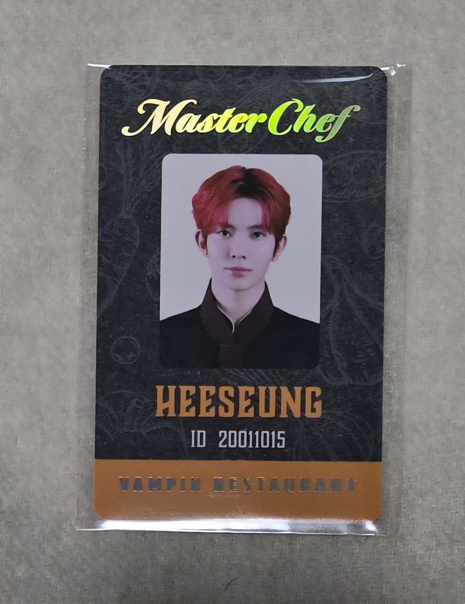 ENHYPEN WORLD 交換 シェフ👨‍🍳 SPカード 【譲】 ヒスン 【求