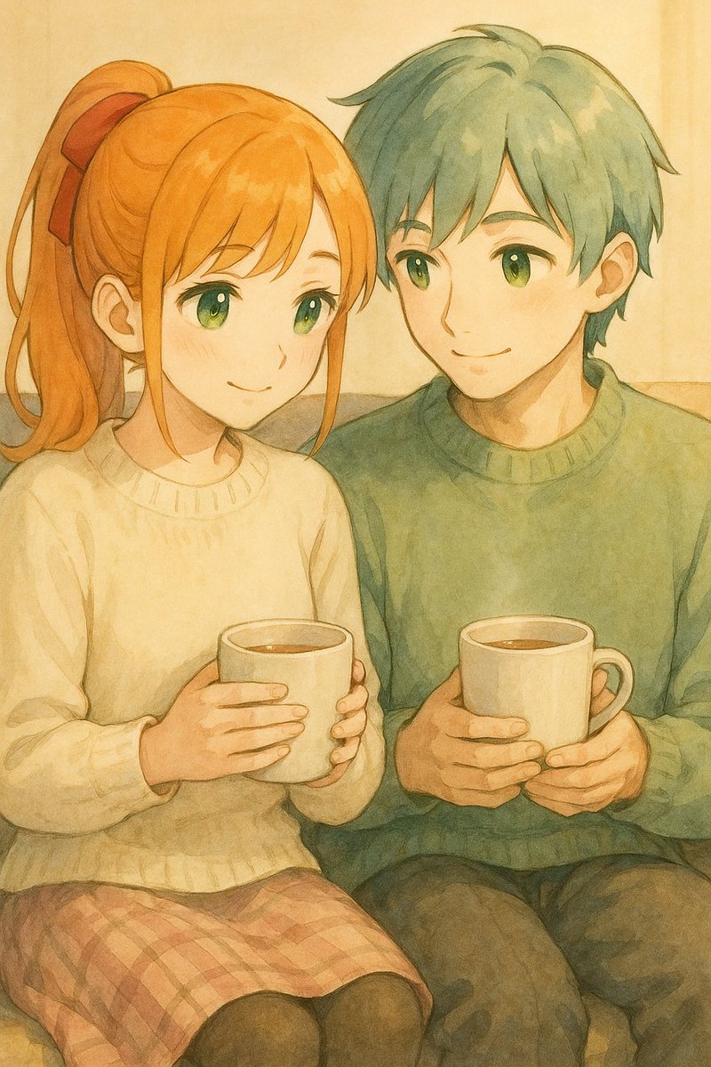 6】【☕おかえりの温度】 ちさ 「やっぱり…家が一番落ち着くね」 蘭