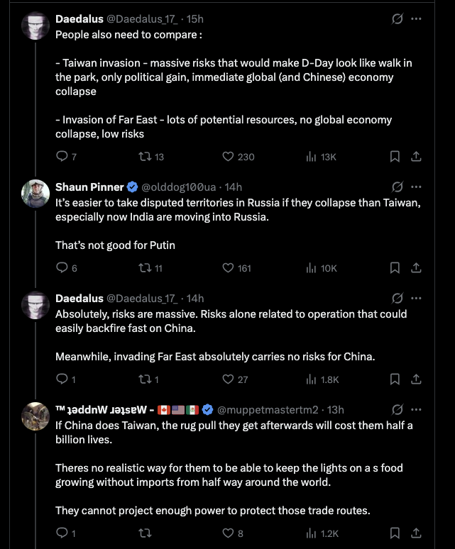 C'est vraiment étrange que les pro-ukrainiens soient si préoccupés par la sécurité de l'Extrême-Orient russe et qu'ils i