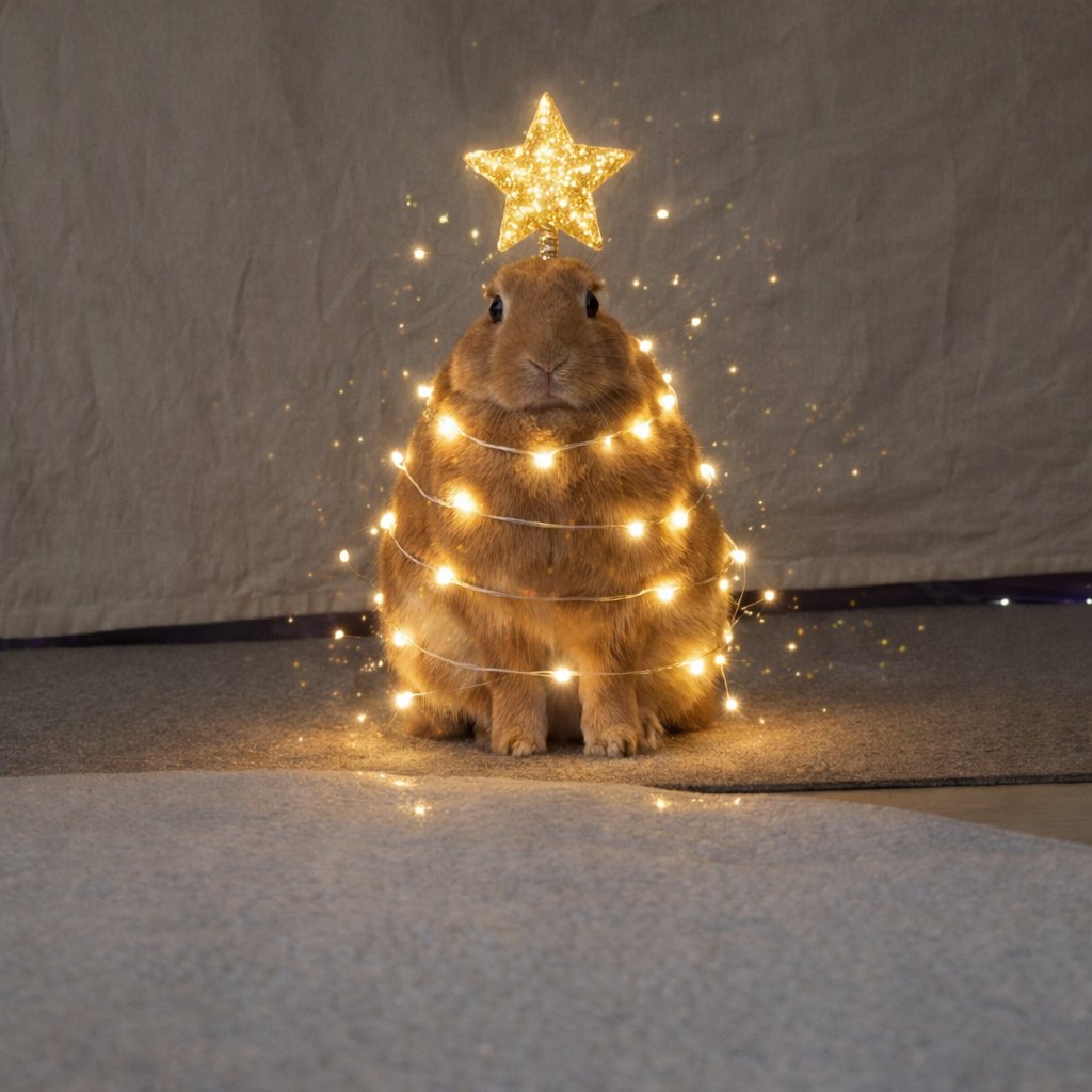 RabbitLoversUSA's tweet image. My rabbit ready for christmas✨🎄🐰