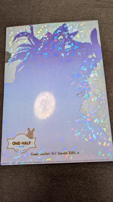 C107、創作本の方の新刊セットのグッズです デコパレで出したクリアファイルのスペシャルエディション(昼背景・キラキラ仕様)、キャンバストート黒です。 【C107・ツインラビッツセット】 ・新刊 ・描き下ろし缶ケース ・キャンバストート ・SPクリアファイル ・+α(予定)