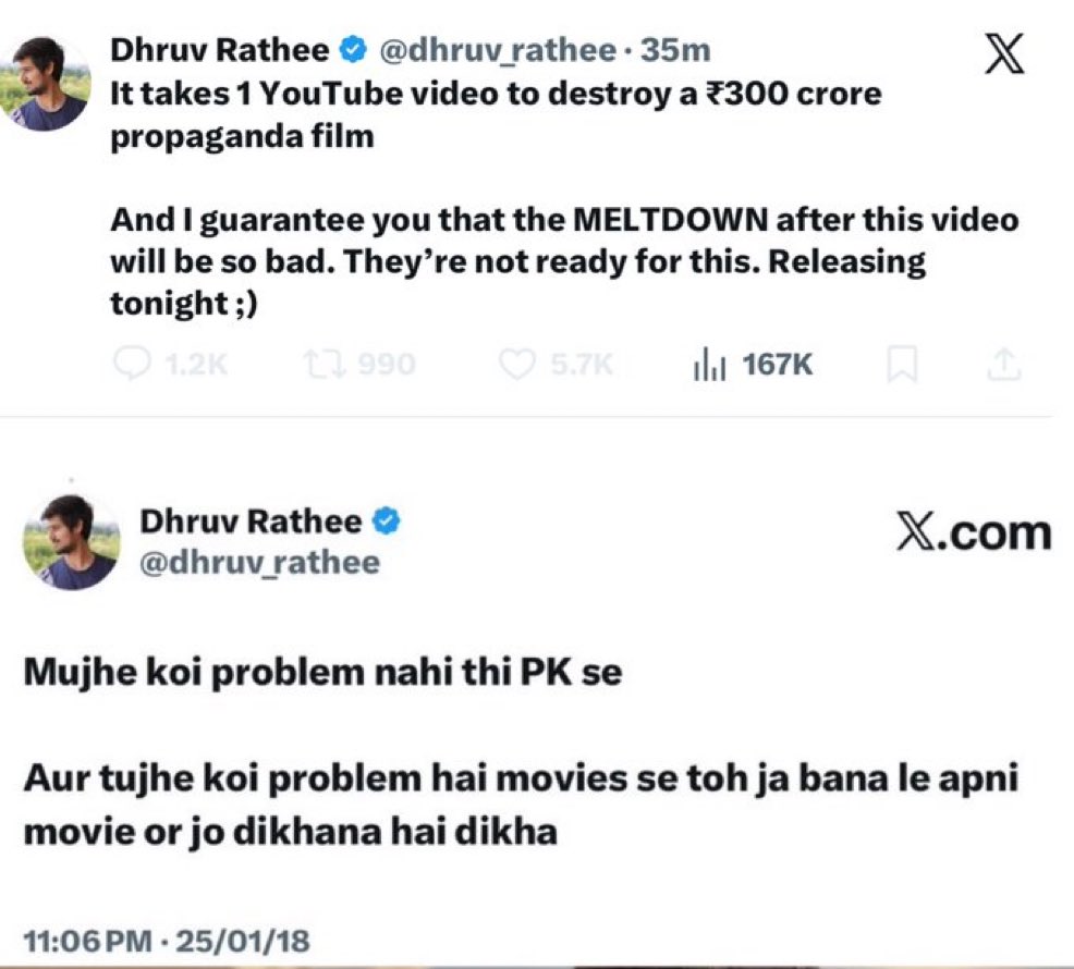 JaipurDialogues's tweet photo. Hahahahaha..

Hypocrisy ki bhi seema hoti hai Dhruv Tatti https://t.co/KxAyGWGpHC