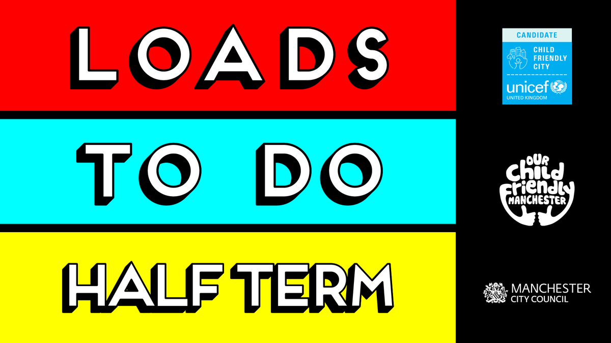 ManCityCouncil's tweet photo. 👋 School's out for Christmas. How are you going to keep the little ones entertained?

How about a Christmas-themed park trail, or an arts and crafts session?

Take a look at our activity guide for even more things to do

https://t.co/sdJm8tNwmZ

#LoadsToDo https://t.co/9O7uq4M6S6