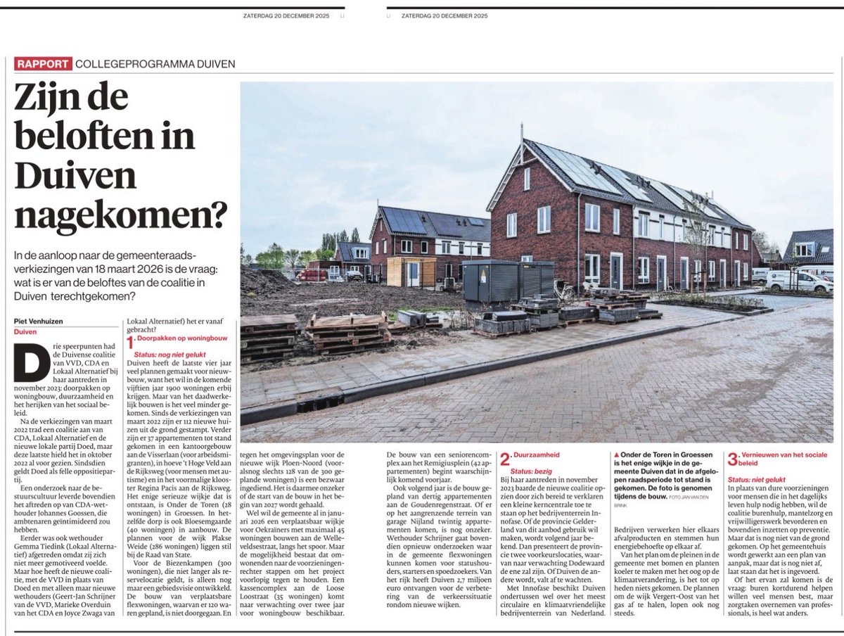 Maakt de coalitie zijn beloften waar?👇

(Zou het niet beter gaan als de coalitie minder eenkennig opereert, minder feitenvrij? Zou het niet beter gaan als de coalitie bereid is tot samenwerking met de provincie, met betrokken bedrijven en met betrokken burgers?)