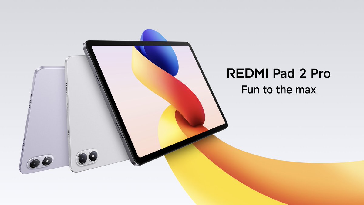 ✅ Official : Redmi Pad 2 Pro India 🇮🇳 launch : December 22

✅ Snapdragon 7s Gen 4
✅ 12.1" 2.5K 120Hz LCD, 600nits HBM 🔆 
✅ 12000mAh🔋33W⚡
✅ SD card slot, 3.5mm jack, Quad 🔊
✅ 8MP 🤳 &amp; rear 📸 

Same as Poco Pad M1 (global)