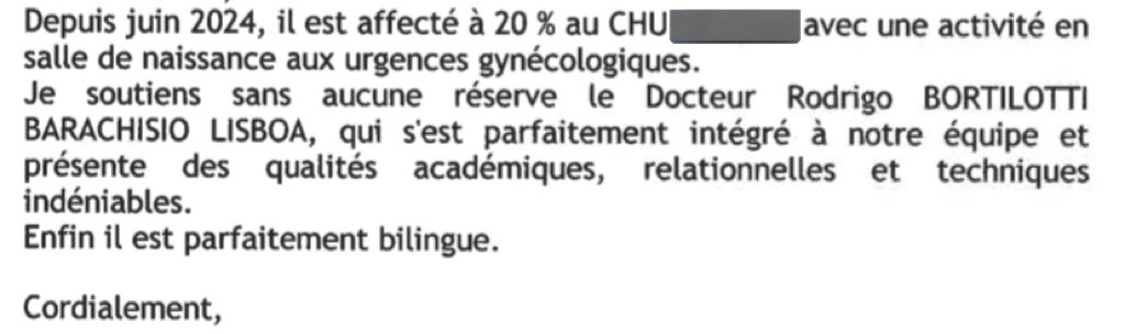 La lettre que l’un des gynécologues les plus importants de la planète m’a écrite… ça fait vraiment chaud au cœur 🥺🥲