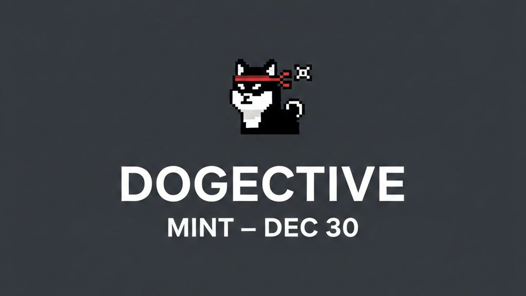 It’s time.
Dogective Mint — Dec 30 🥷🐶
More details soon.