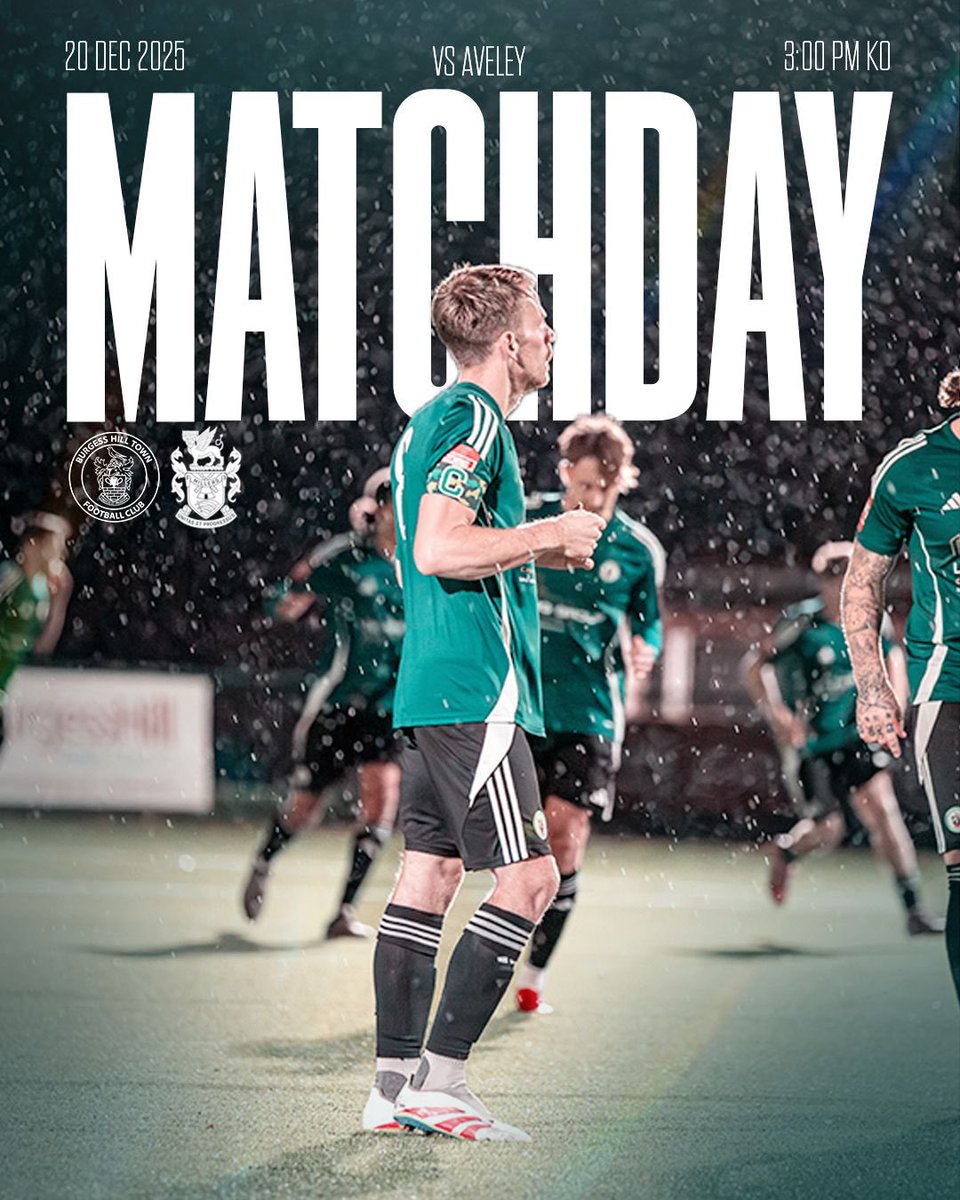 ⚽️ | MATCHDAY! 

A massive afternoon of league action awaits at Leylands Park as the Hillians host Aveley in a clash between 5th and 6th. 

Kick-off is 3pm, everything is set for a big game and a big atmosphere, so get yourselves right behind Jay, Gary and the lads. 

💚🖤 #COYH