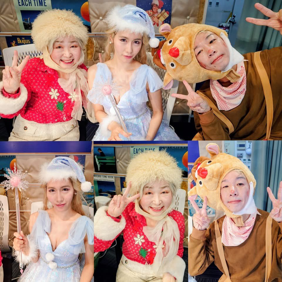 salus_m_p's tweet photo. ラジオ番組『Saturday☆バンド☆フィーバー』に笑いマン、恵水佳、おかざきゆみこがゲスト出演しました。サタバンの皆様、さり気なく私達の活動内容を紹介、応援したり、楽しい時間を共有してくれありがとうございました。#今年もお世話になりました#良いお年をお迎え下さい#Saturdayバンドフィーバー https://t.co/Gg3kjqVhuh